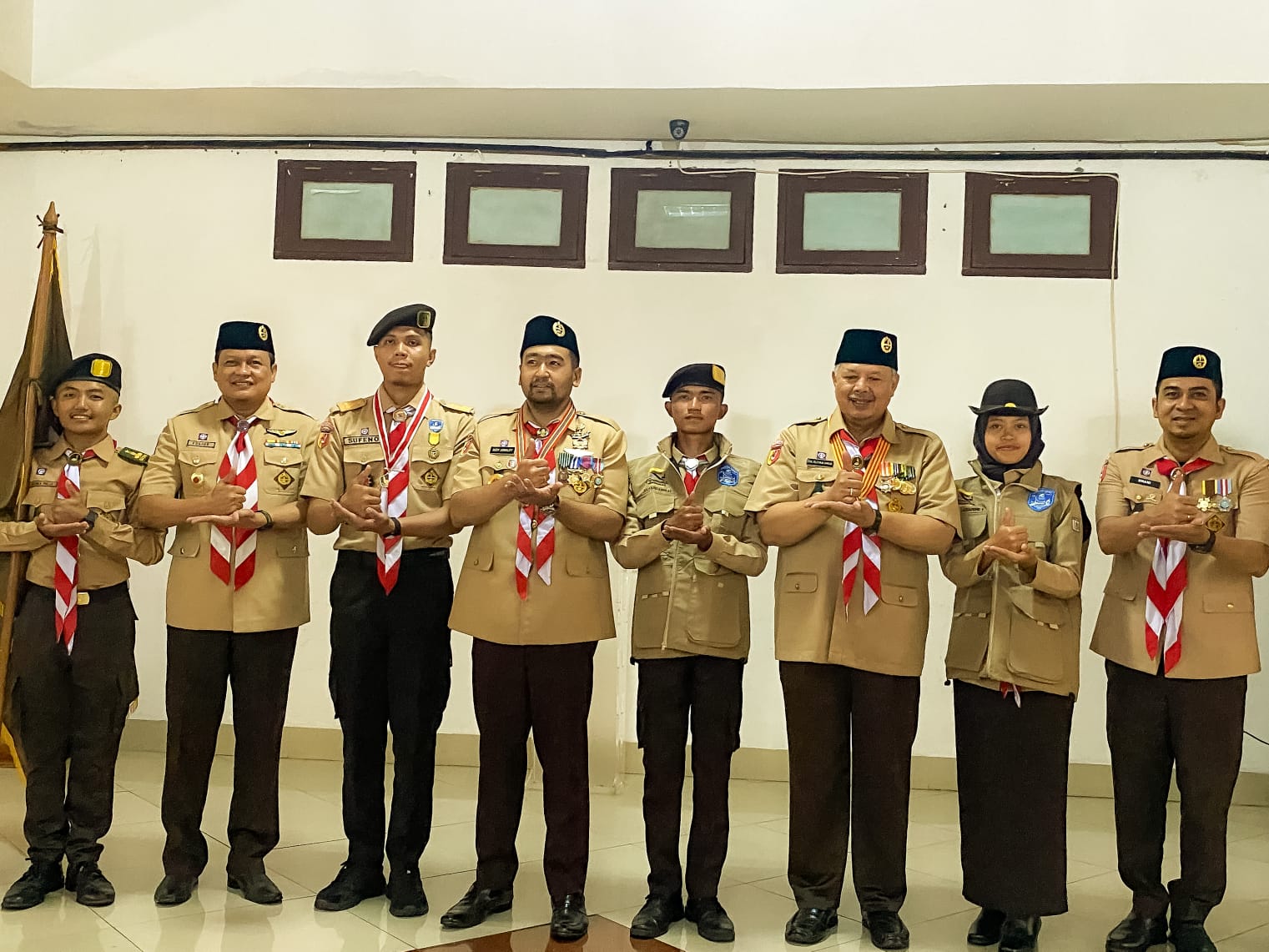 Ketua Kwartir Daerah Sumatera Barat, Audy Joinaldy lepas secara langsung peserta Raimuna Nasional XII, Kamis, (10/8/2023)
